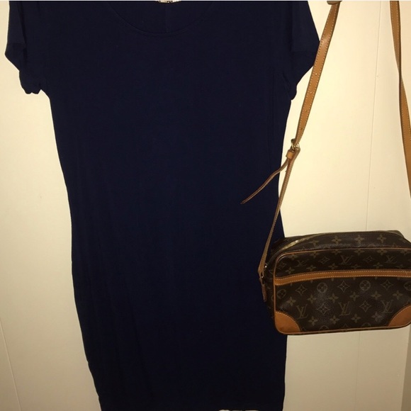 Forever 21 Plus 1x Navy Stretch T-Shirt Dress - Picture 5 of 7
